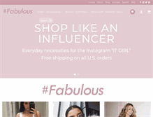 Tablet Screenshot of hashtagfabulous.com